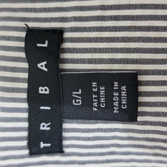 TRIBAL Lightweight Women's Jacket Grey And White Striped - Picture 4 of 7